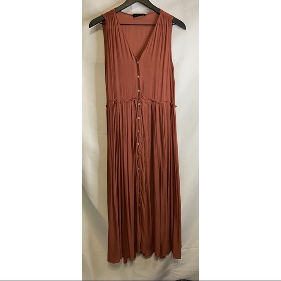 Hatch Anais Maternity Pin Dot Sleeveless Dress - Picture 3 of 9